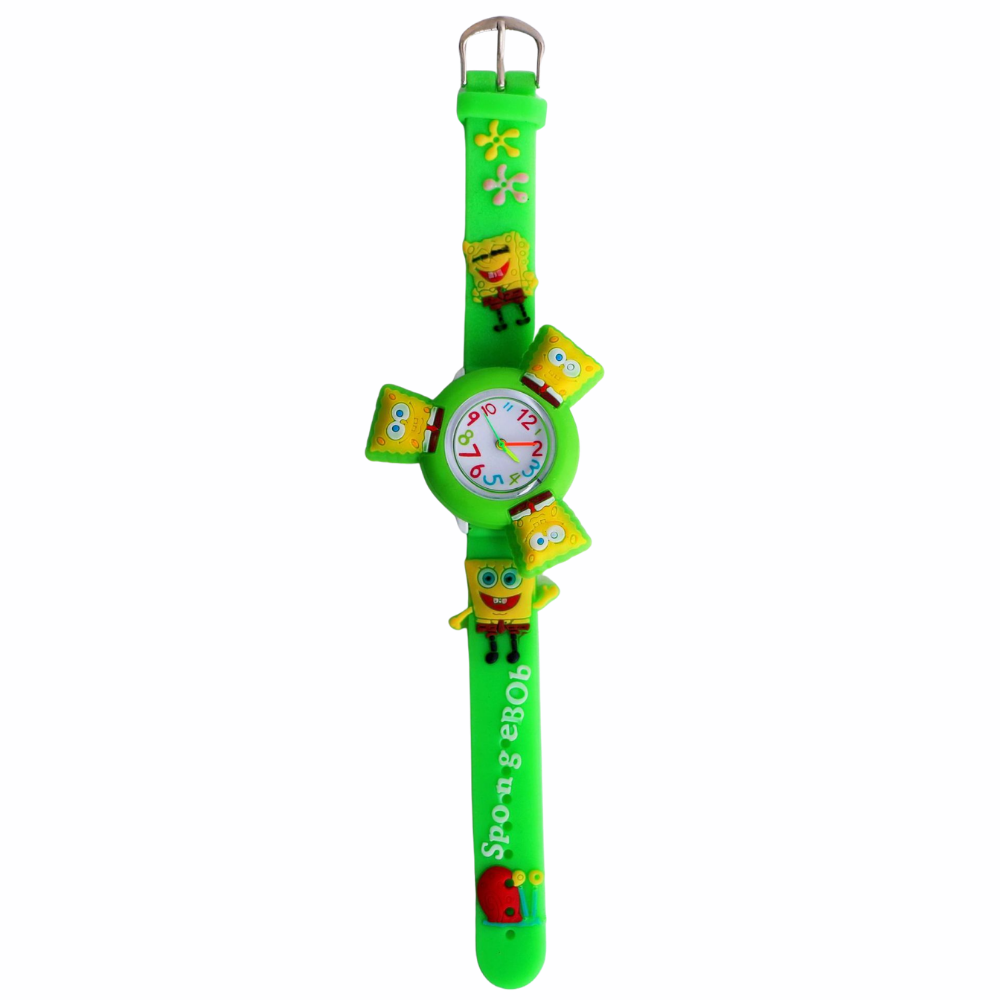 SpongeTime – Geel Cartoon Draaihorloge voor Kinderen