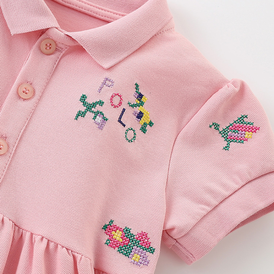 Vilda – Roze Polo Jurk