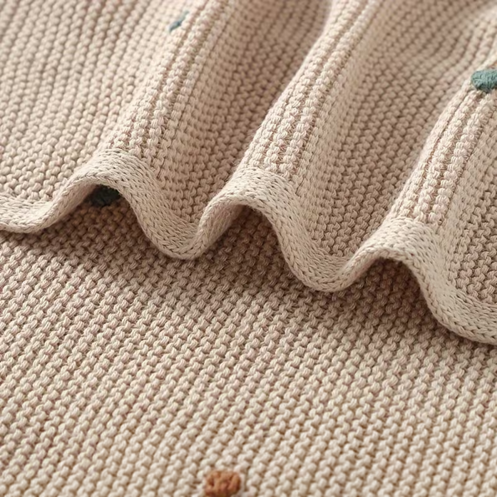 CozyCotton – Zachte Katoenen Gebreide Deken – Comfort voor Baby’s