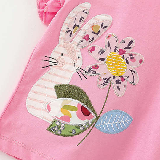 Juliana – Bloemen Bunny T-shirt