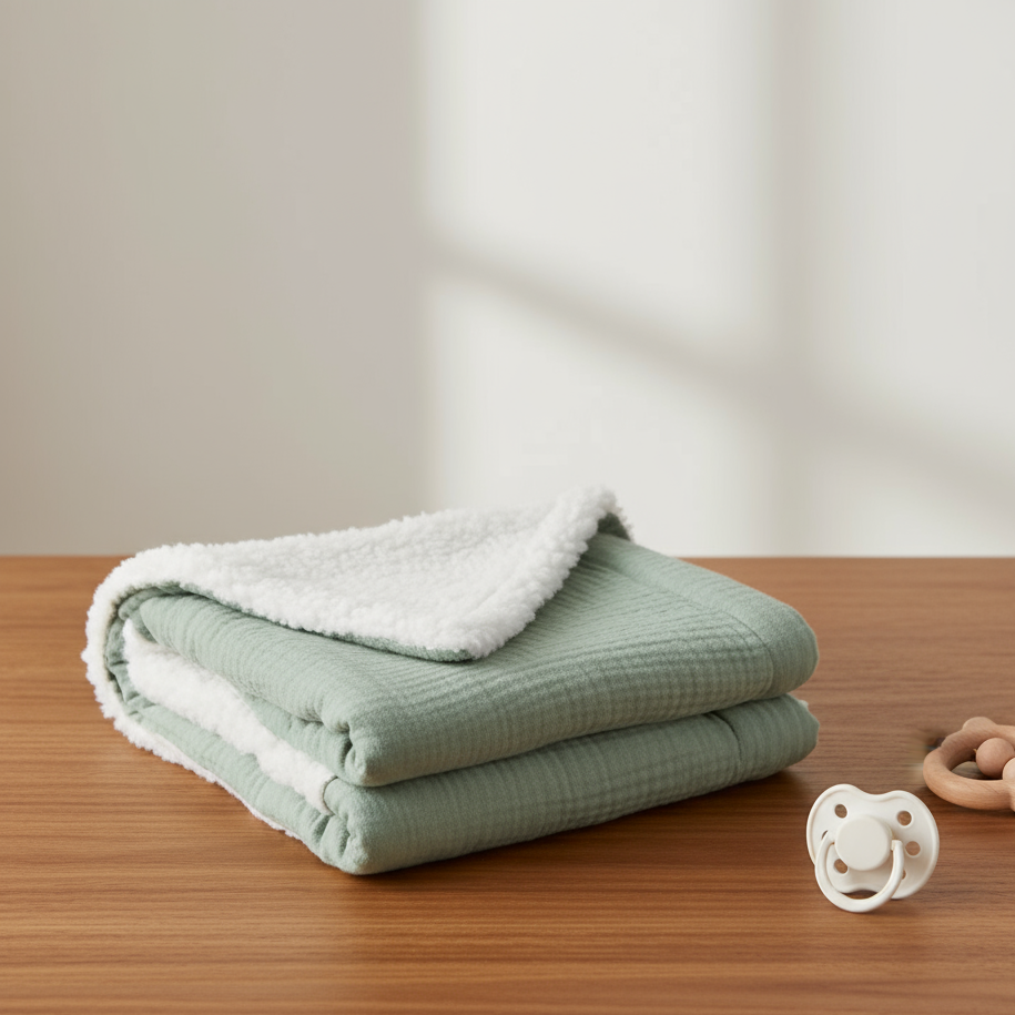 CozyBear – Warm & Ademend Baby Deken