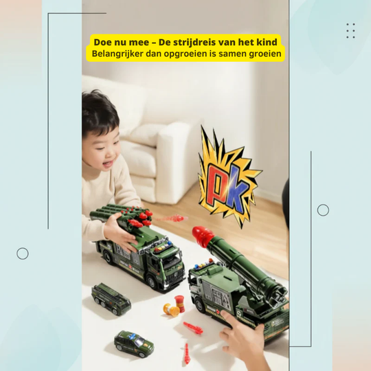 BattleRover™ – Stoere Militair Speelgoedtruck met Lanceermechanisme