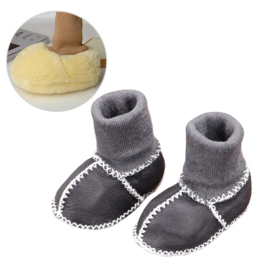 CozyFeet™ – Warme & Antislip Baby Sloffen voor Winterdagen