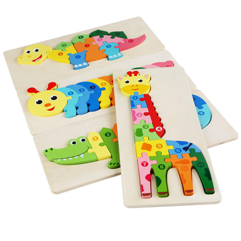 AnimalPuzzle™ – Montessori Houten Leer- & Dierpuzzel voor Kinderen
