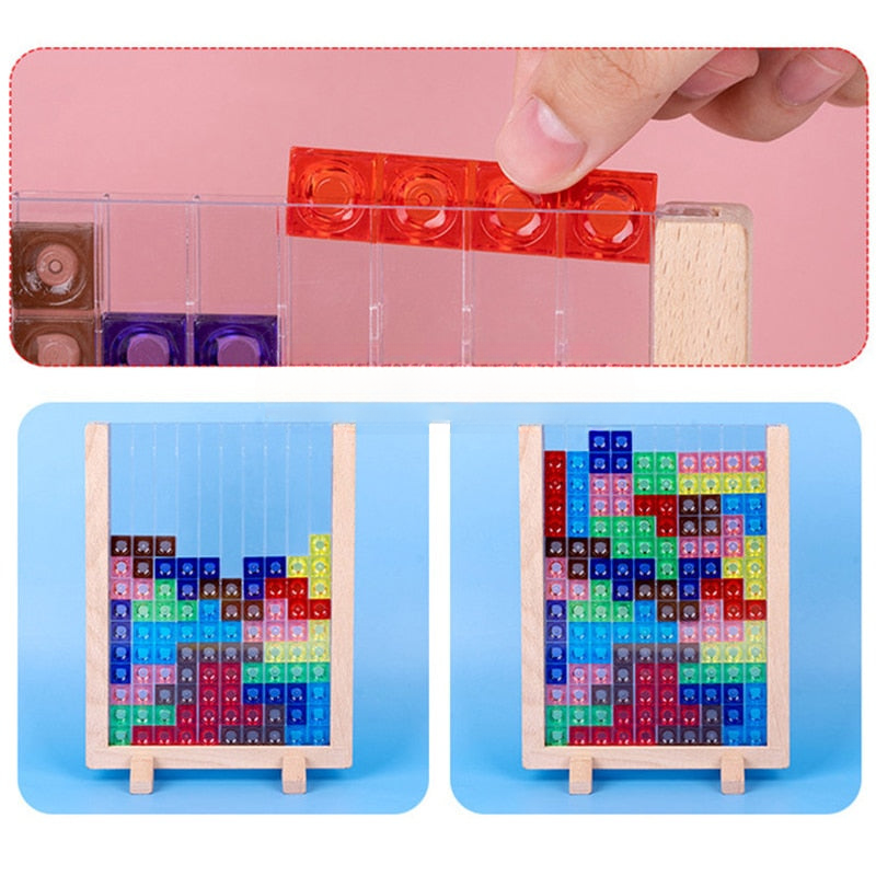 PuzzlePlay™ – 3D Tangram Houten Puzzel & Educatief Bordspel