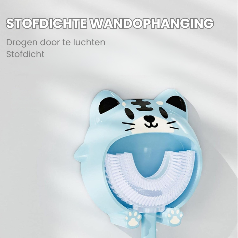 MiloBrush™ – 3-pack U-vormige Kindertandenborstels, 360° Reiniging, BPA-vrije Siliconen voor 2-5 Jaar