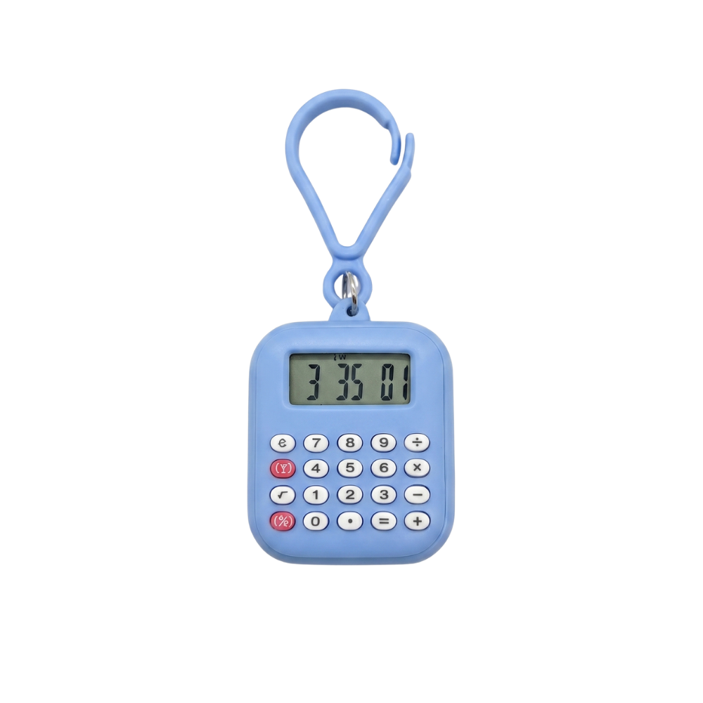 CalcuClip – Digitale Rekenmachine Horloge Sleutelhanger
