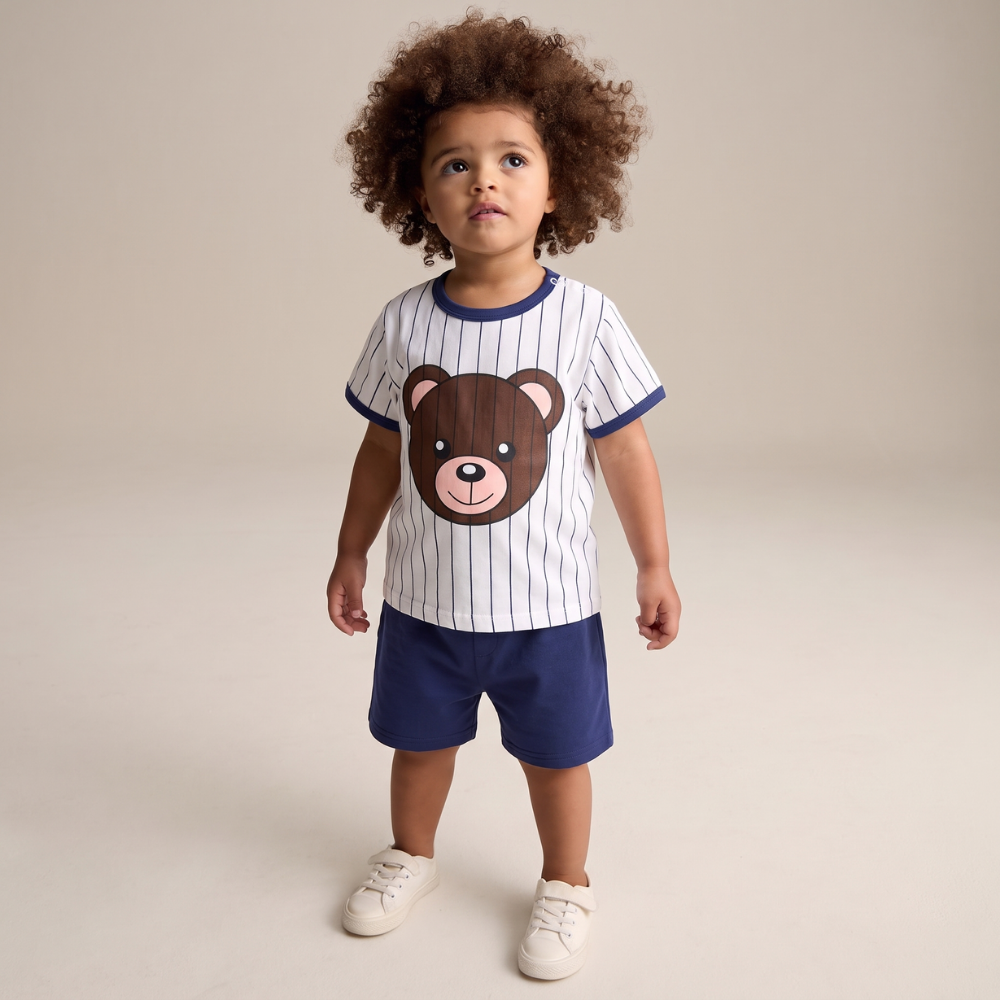 PlayPals – Boys' Summer Set with Cartoon Print