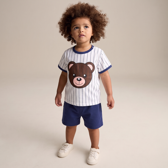 PlayPals – Boys' Summer Set with Cartoon Print