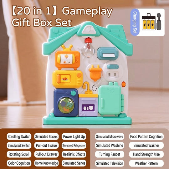 <font dir="auto" style="vertical-align: inherit;"><font dir="auto" style="vertical-align: inherit;">Jouets éducatifs Montessori Busy Board pour bébés et tout-petits de 1 à 3 ans : Jouets éducatifs précoces pour la motricité fine</font></font>