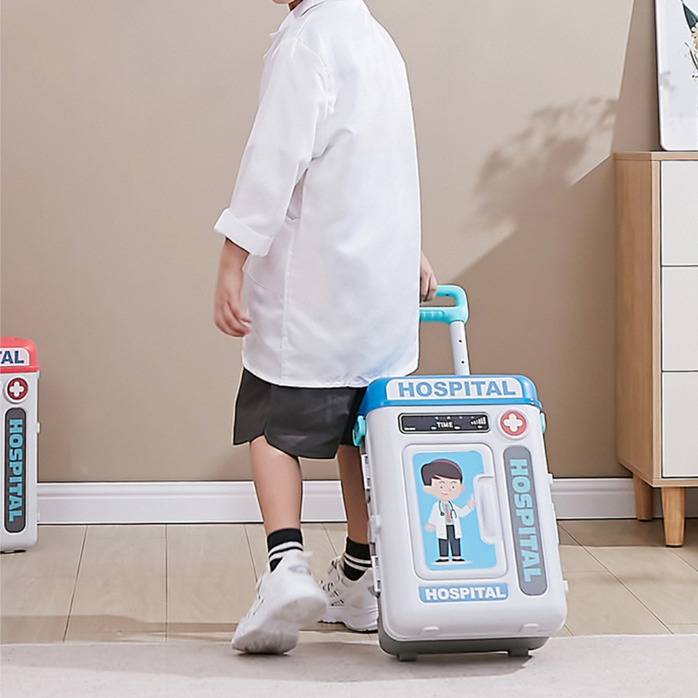 DoctorTrolley – Doktersset met Opbergkoffer en Trolley