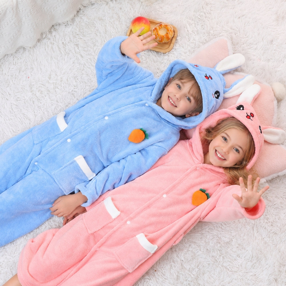 <font dir="auto" style="vertical-align: inherit;"><font dir="auto" style="vertical-align: inherit;">Cape pour enfants, serviette de bain, peignoir lapin, cape longue en polaire corail mignonne et épaisse de classe A pour enfants avec capuche</font></font>