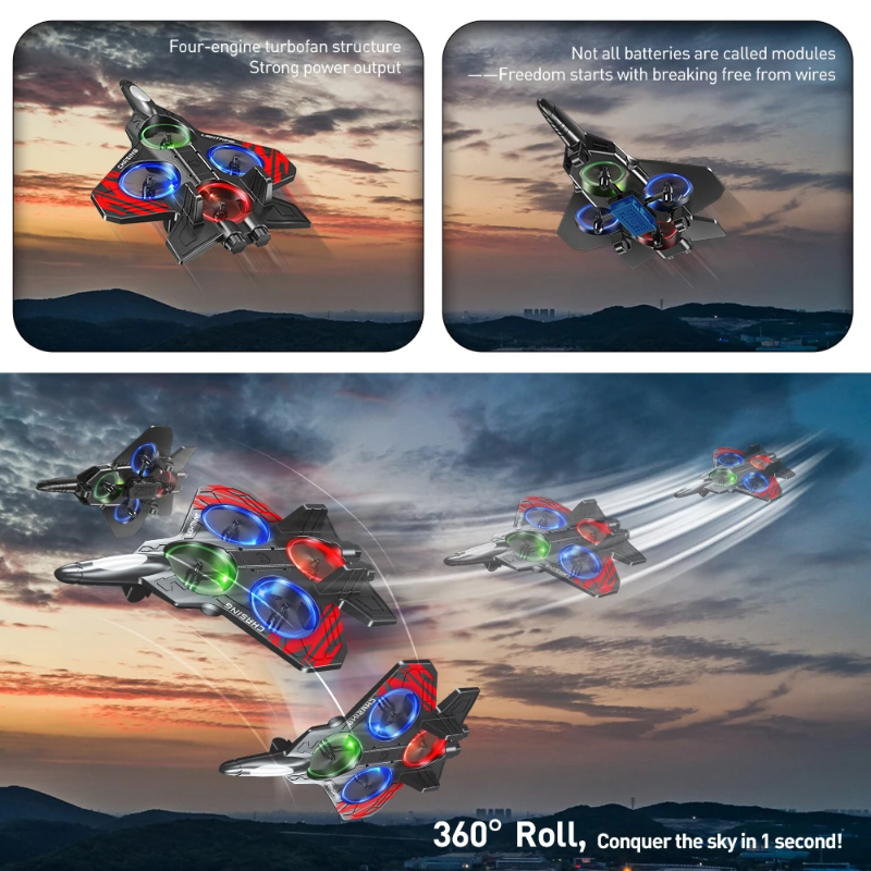 SkyLoop RC stunt vliegtuig met licht - Milo & Moon