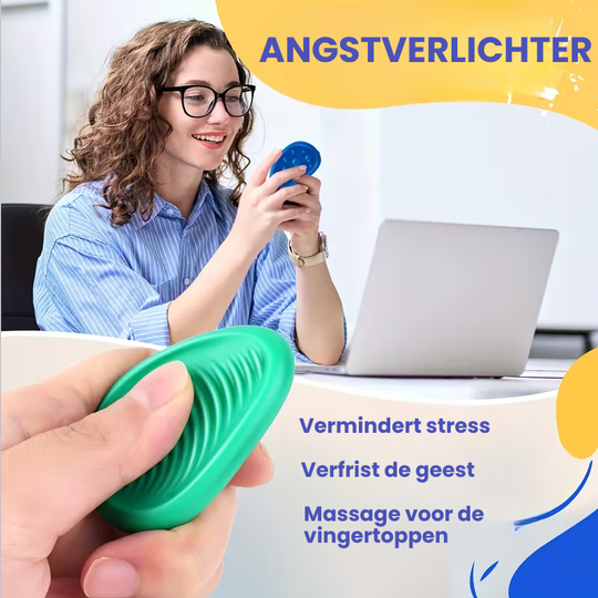 CalmiStone™ – 6/12-delig Sensorische Fidget Stenen Zachte Silicone Wobble Stones