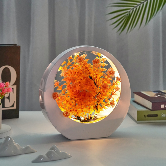 NatureGlow – LED Tafellamp met Kunstplant