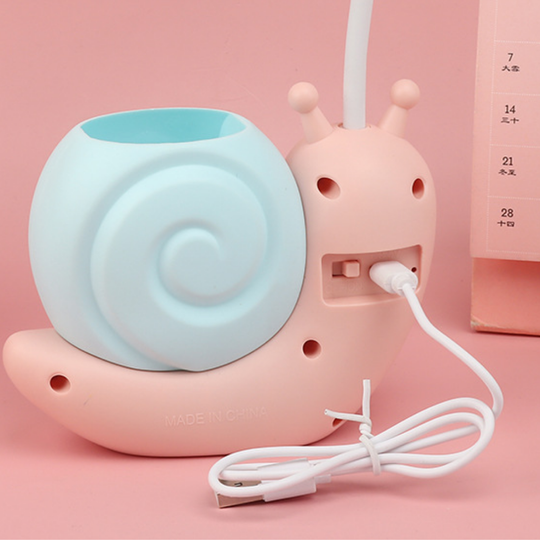 SnailGlow – LED Bureaulamp met Pennenhouder