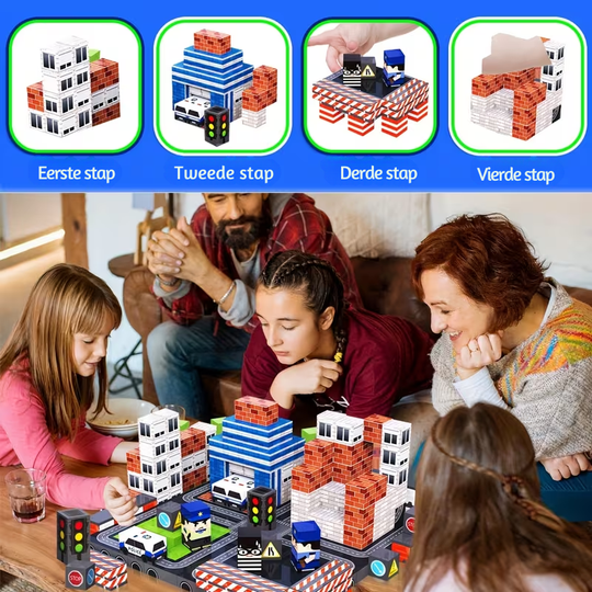 MagnaBuild™ – 54/84/100 Stuks Compacte Magnetische Blokken