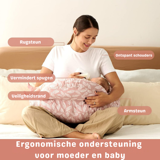 CuddleNest™ – Verstelbaar Voedingskussen met Comfortabele Ondersteuning