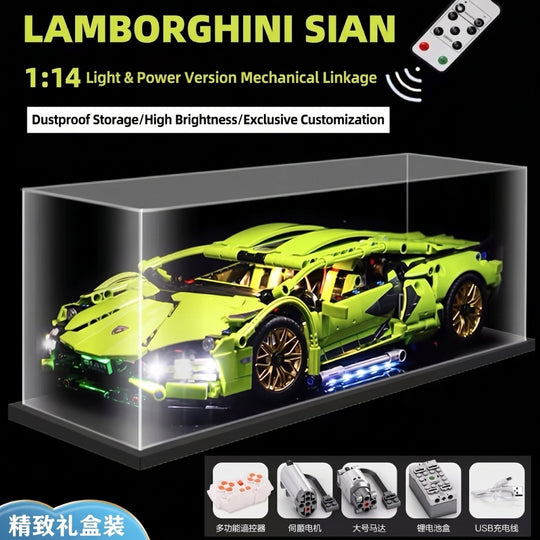 <font dir="auto" style="vertical-align: inherit;"><font dir="auto" style="vertical-align: inherit;">Compatible avec la voiture de sport mécanique du jouet de construction éducatif Lamborghini V12 Black Warrior pour garçon</font></font>