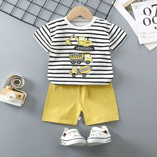 HappySprout – Kinder Zomerset met Cartoonprint