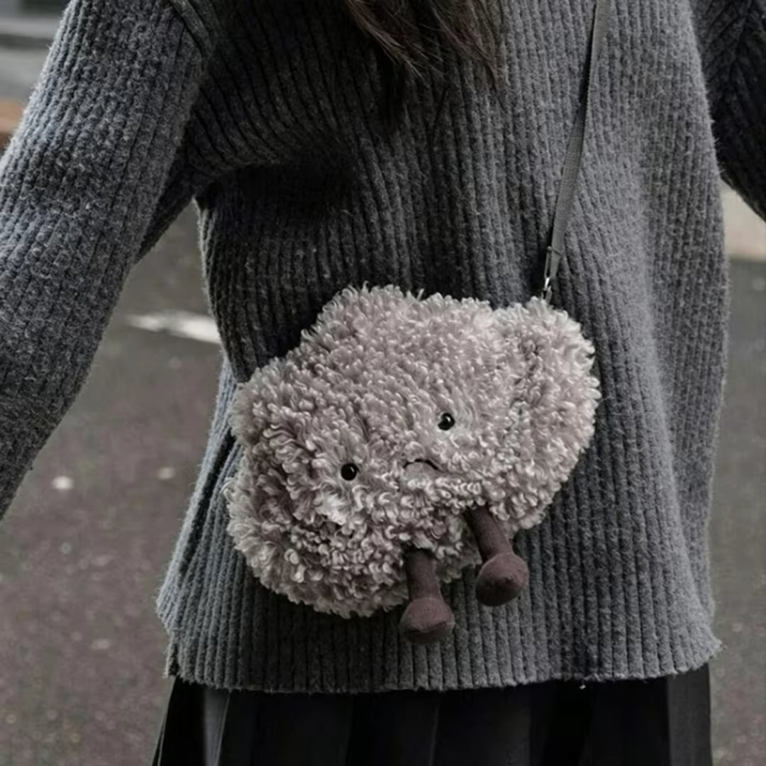 DreamBag – Pluche Schoudertasje Maan & Wolkje