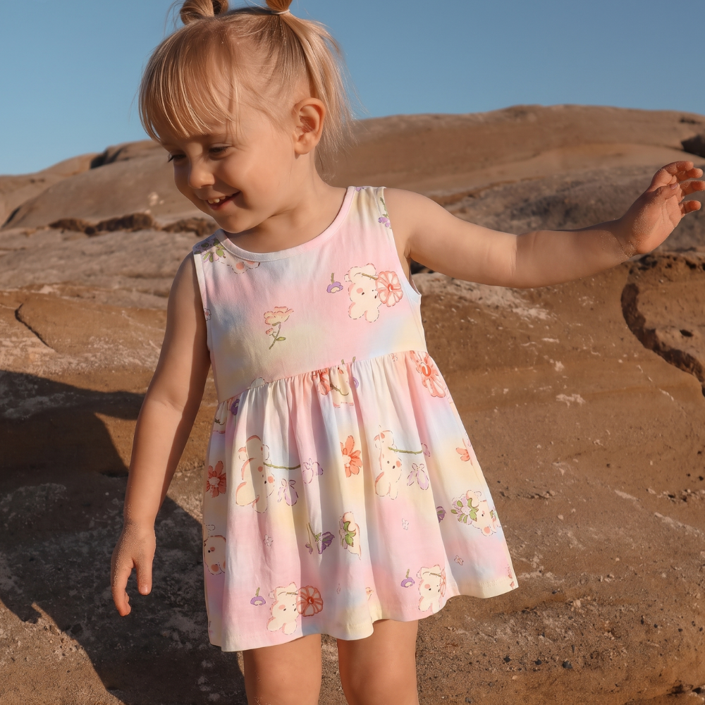 BloomBelle – Meisjes Zomerjurk zonder Mouwen