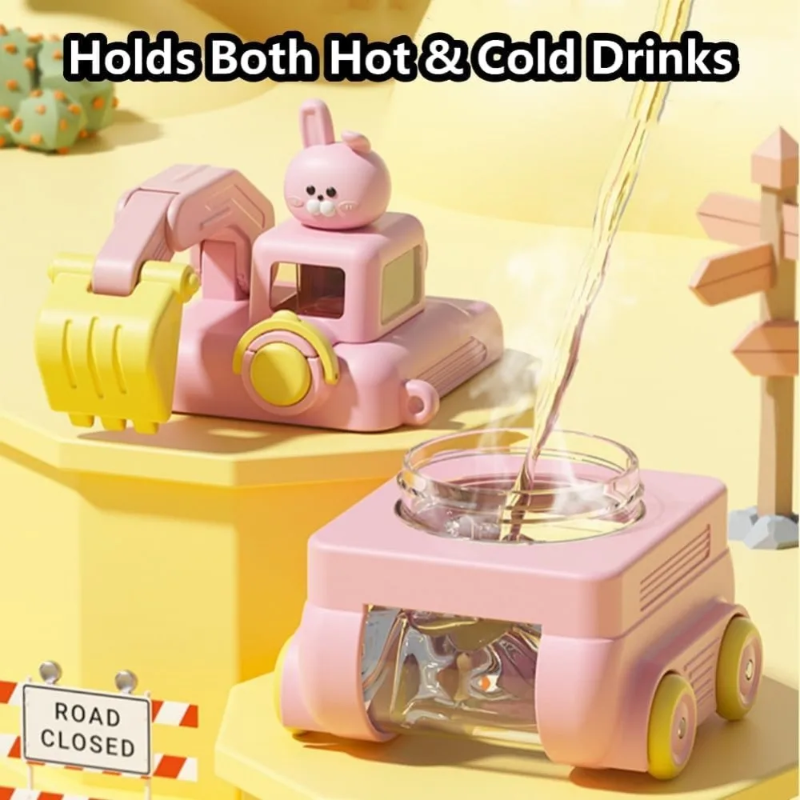 DiggySip drinkfles met rietje detail - Milo & Moon