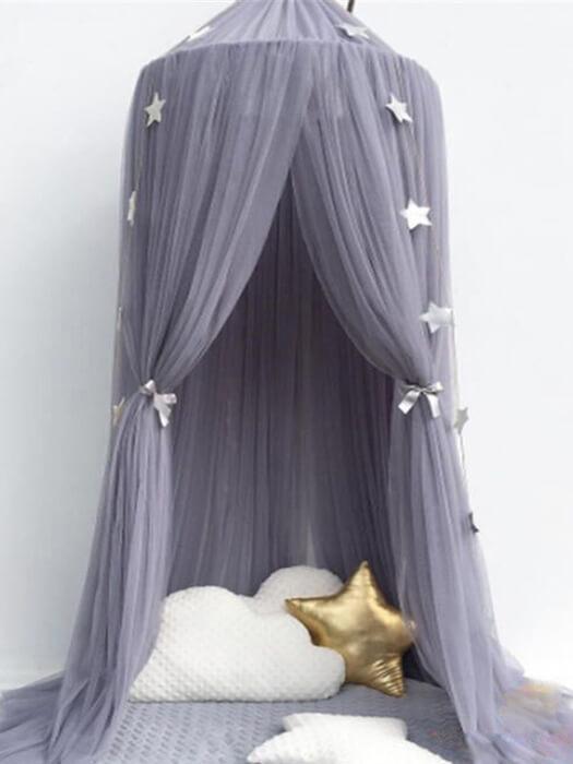 StarryHaven™ – Ronde Babybed Hemel voor Magische Kinderkamer
