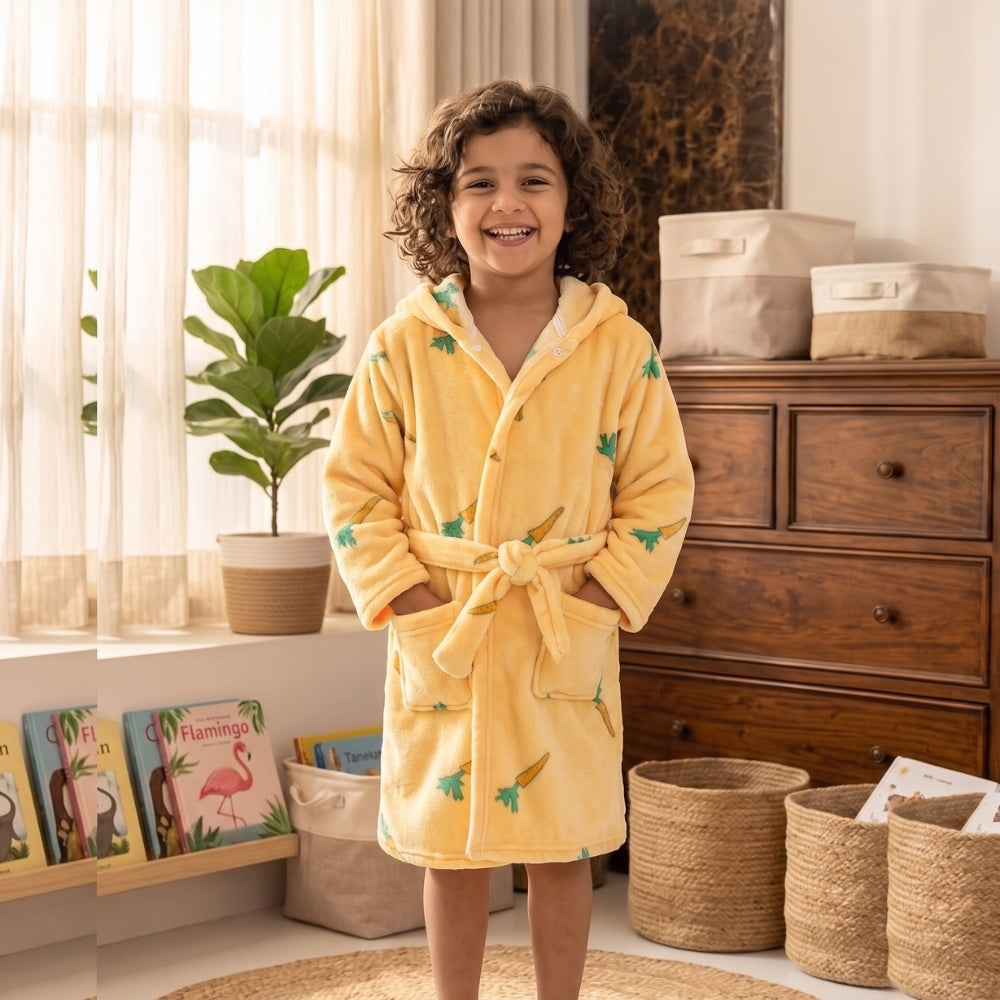 BadMaatje – Kinderbadjas met Capuchon en Speelse Prints