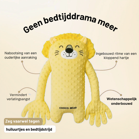 MiloBear™ -  het pluche slaapvriendje dat je baby in slaap wiegt - Slaap Knuffel