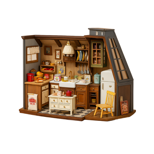 BakeVilla™ – DIY Miniatuur Bakkeuken Bouwset met 359 Onderdelen