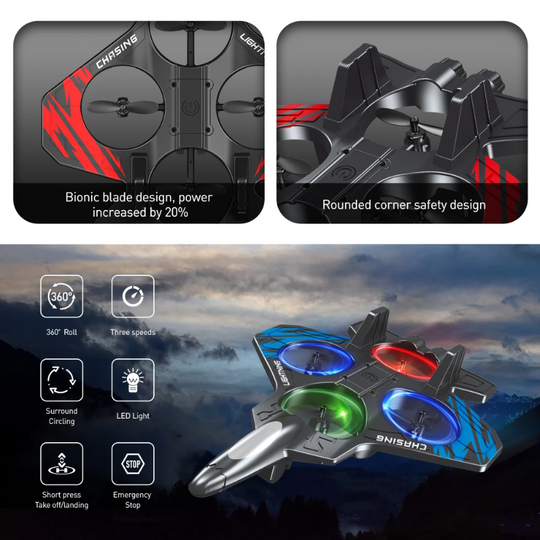 SkyLoop RC stunt vliegtuig met licht - Milo & Moon
