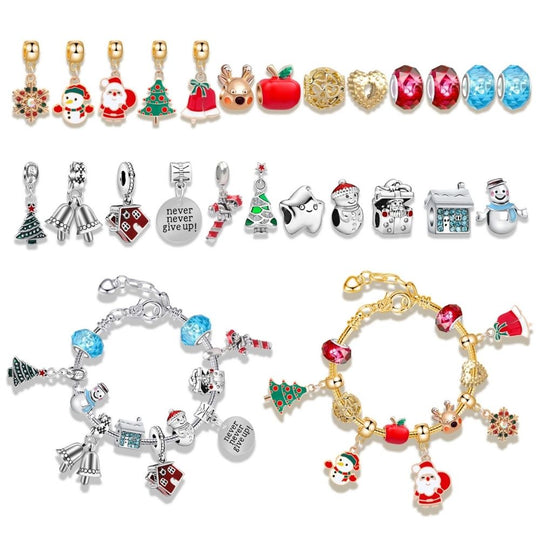 <font dir="auto" style="vertical-align: inherit;"><font dir="auto" style="vertical-align: inherit;">Bracelets de calendrier de l'Avent de Noël DIY transfrontaliers</font></font>