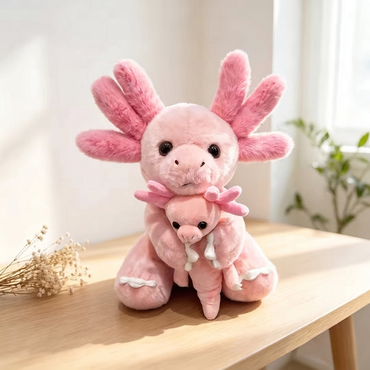 AxolotlFamily – Axolotl Knuffel met Baby