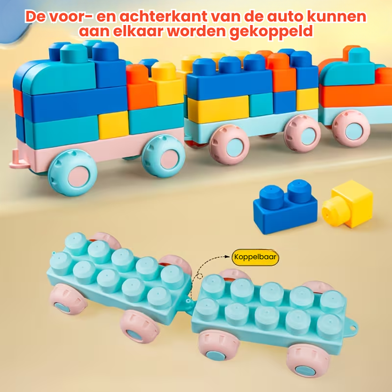 RubbaBuild™ – Grote Zachte Bouwblokken voor Baby’s