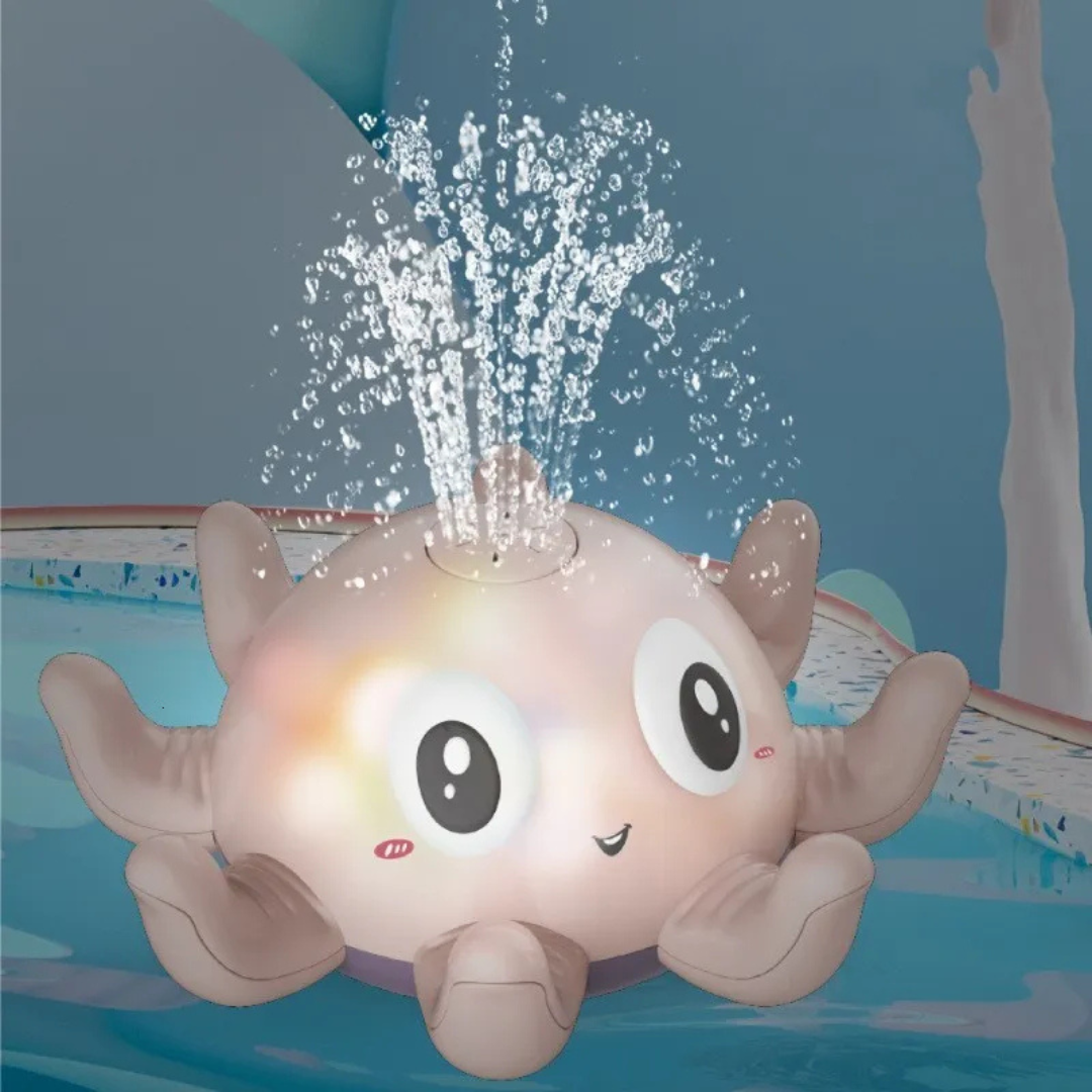 Glowy™ Badfontein met Licht – BadSpeelgoed voor Kinderen | Waterfontein & Discolichtjes