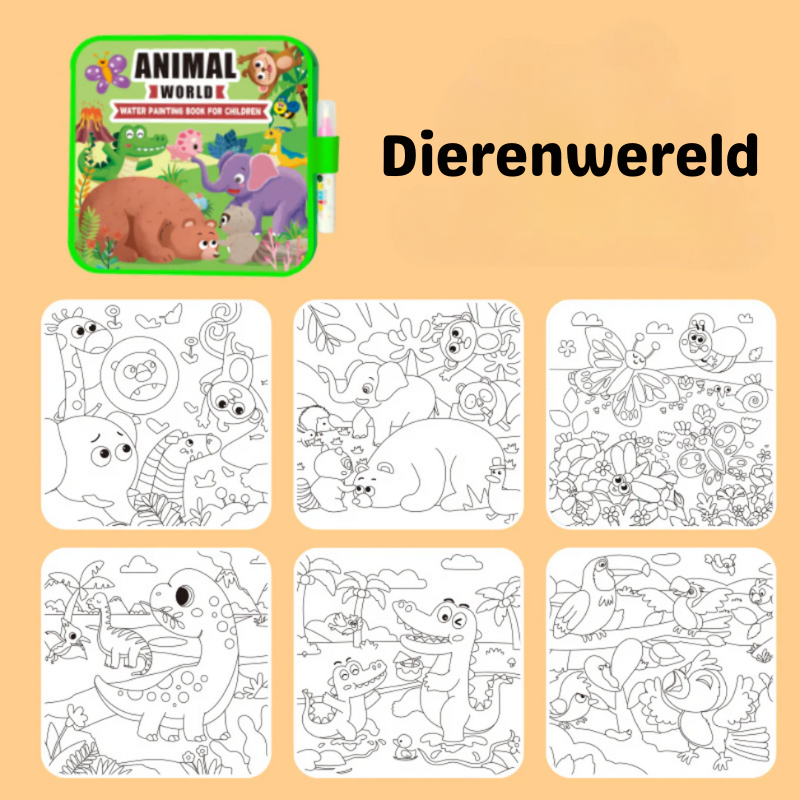 MiloDry™ – Herbruikbaar Waterverfboek voor Kleintjes