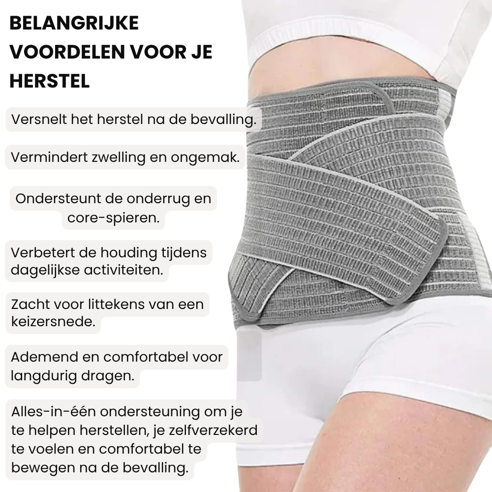 MamaSupport – Postpartum Buikband met Compressie