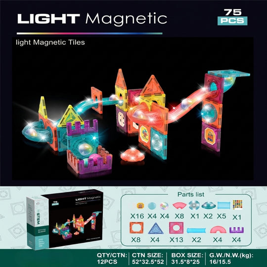 MagnetTrack – Magnetische Knikkerbaan met Licht