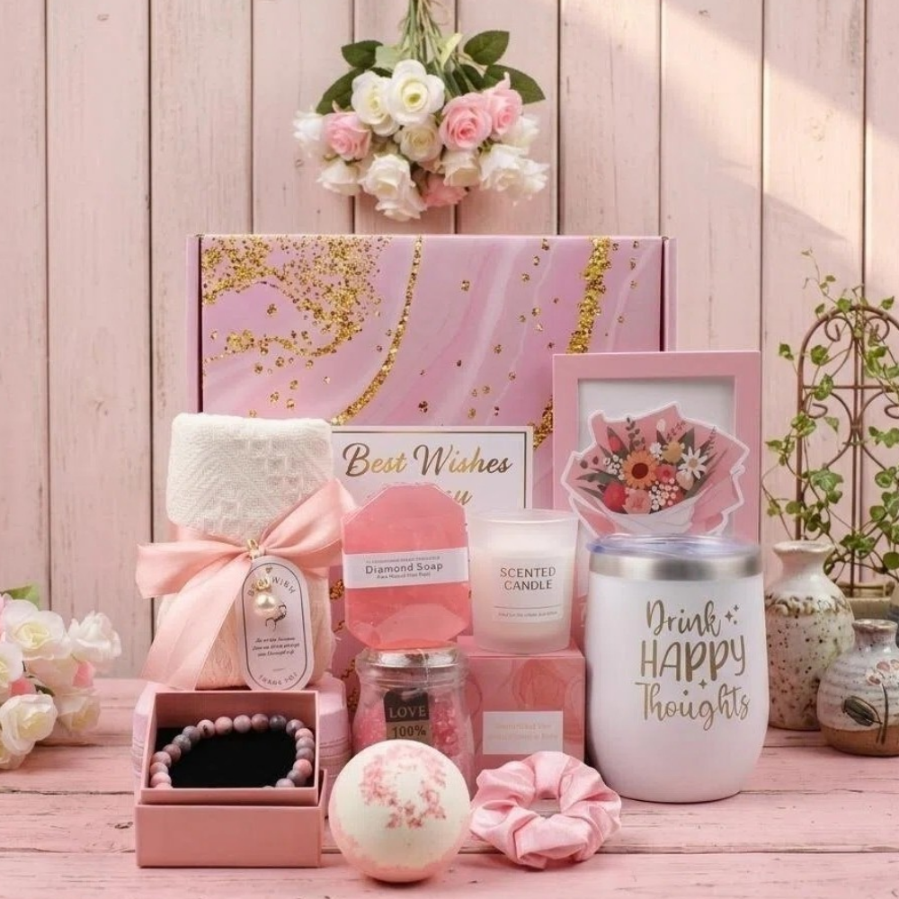 BlushBloom – Luxe Wellness Cadeauset voor Vrouwen