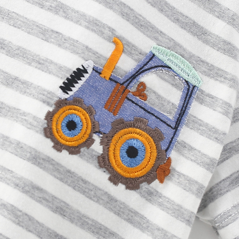 Henrik – Tractor Streep T-shirt