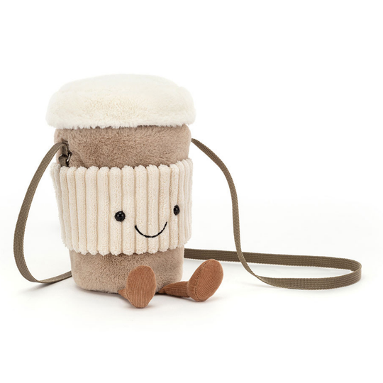 CoffeeCarry – Coffee To-Go Pluche Tas met Schouderband