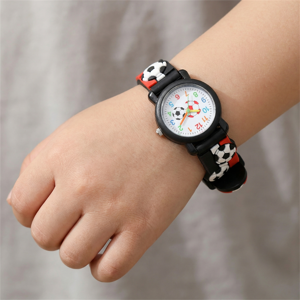 GoalTime – Kinderhorloge met Voetbalpatroon – Quartz & Sportief