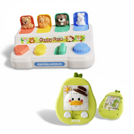 SmartFun – Pop-up Dieren & Peer Schuifpuzzel