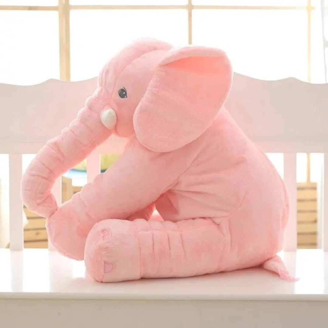 TeddyTrompa™ - Zachte Pluche Olifant Knuffel – Ideaal als Babyknuffel & Slaapkussen