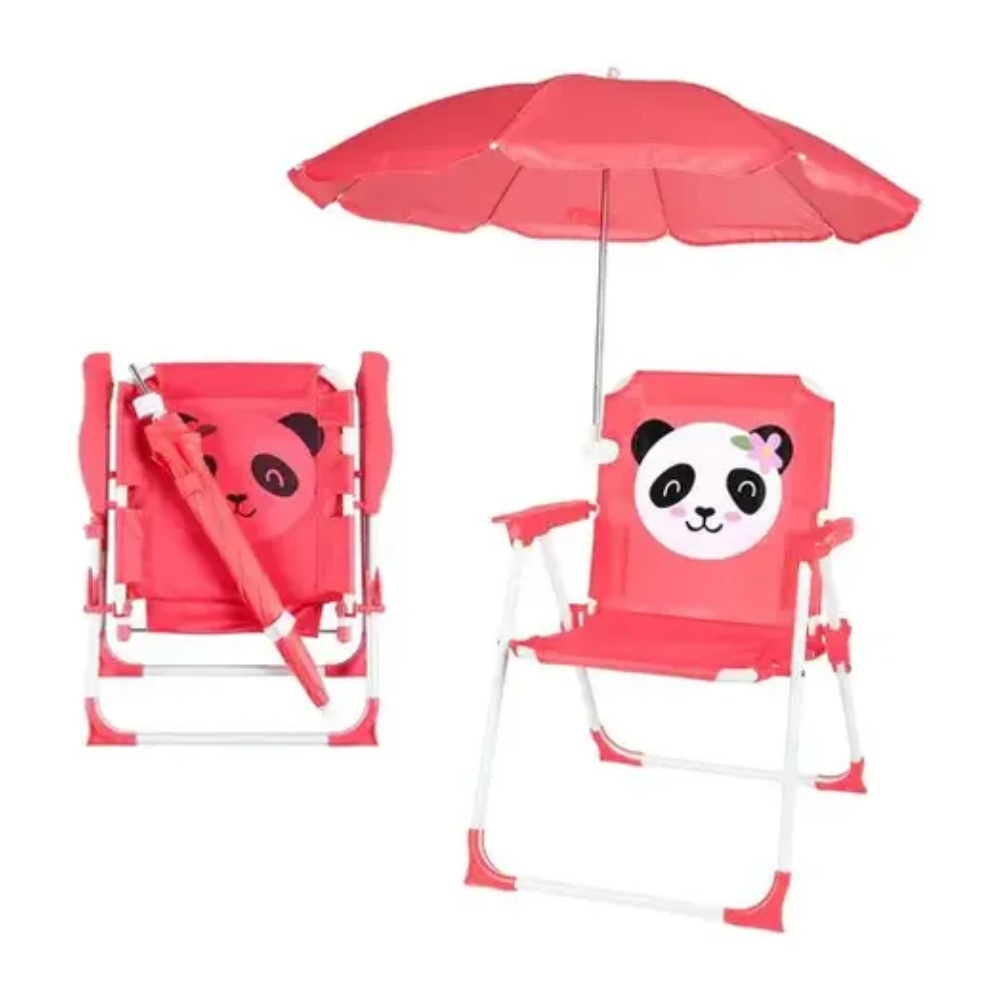 SunnySeat – Opvouwbare Kinder Strandstoel met Parasol