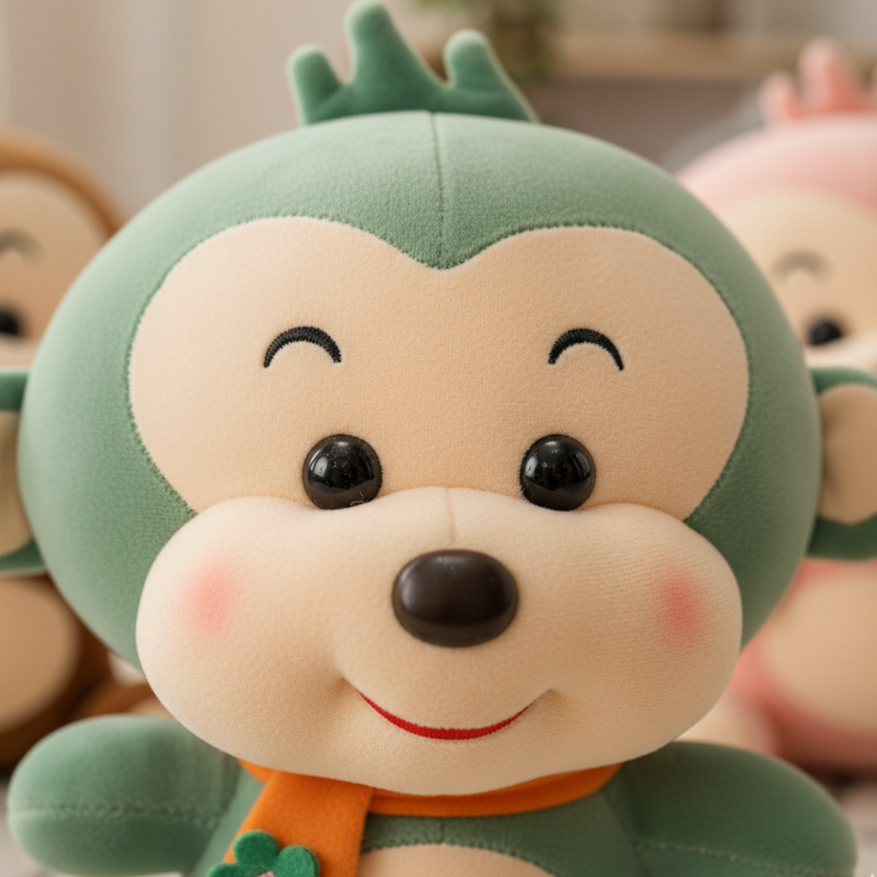 MonkeyBuddy – Zachte Pluche Apenknuffel met Sjaaltje