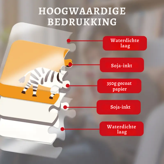 EduMatch™ – 16-delige Educatieve Legpuzzel voor Peuters & Kleuters