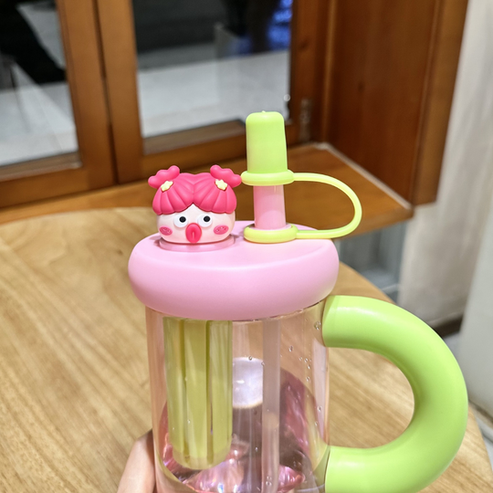 CuteSip – Grote Drinkbeker met Rietje & Infuser (900 ml)