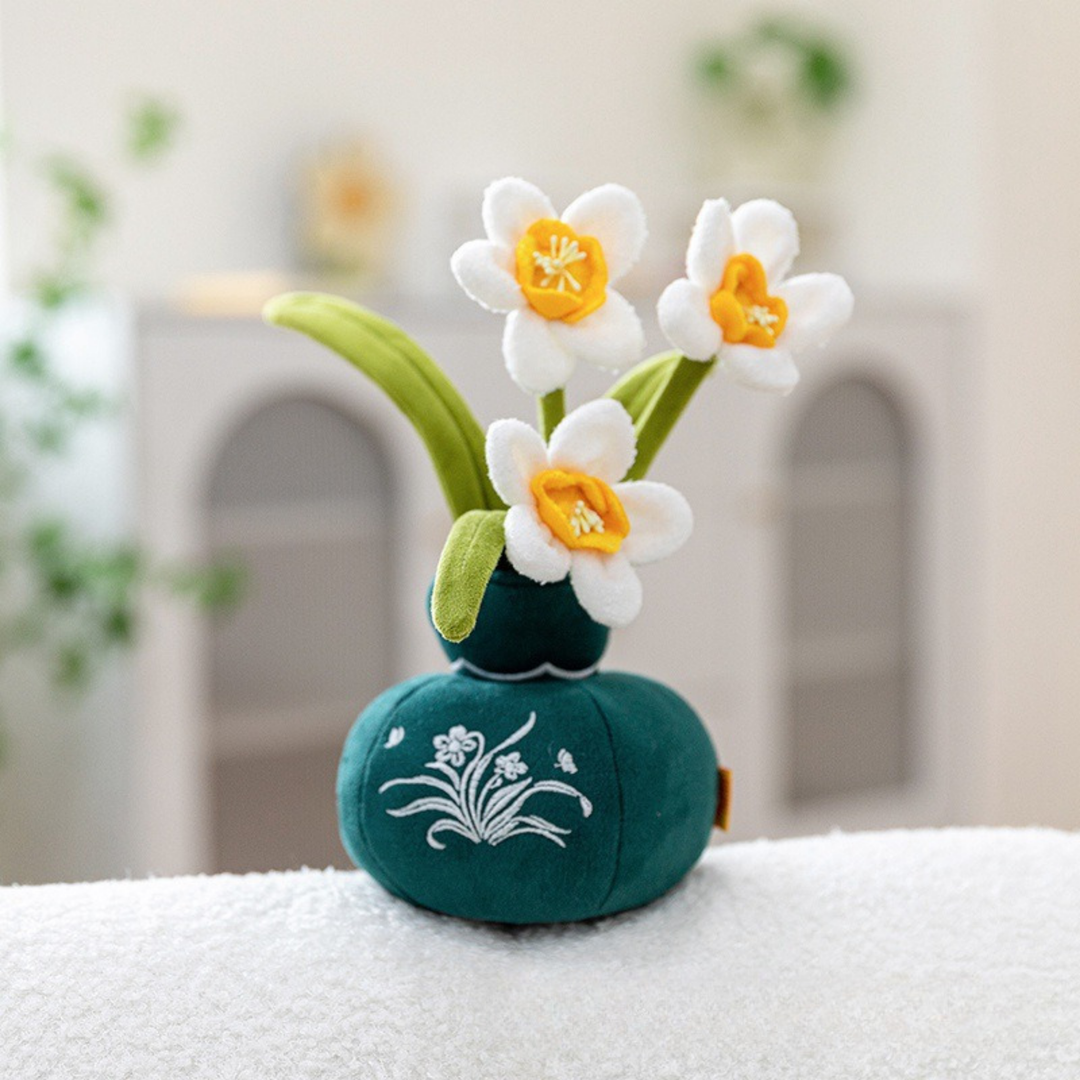 BloomFriends – Pluche Bloemen in Decoratieve Pot